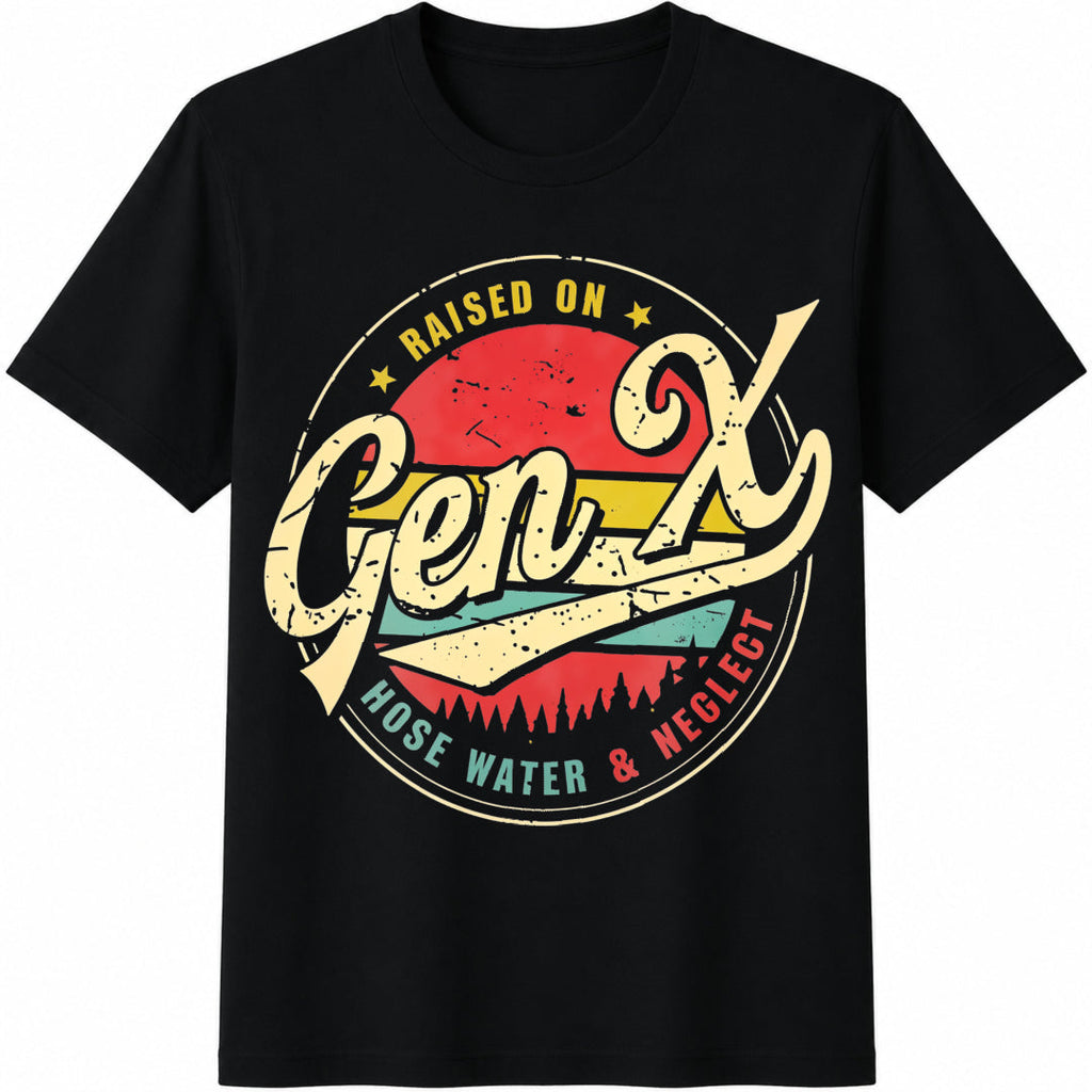 Gen X Raised On Hose Water And Neglect Summer Cotton T-Shirt product image 1