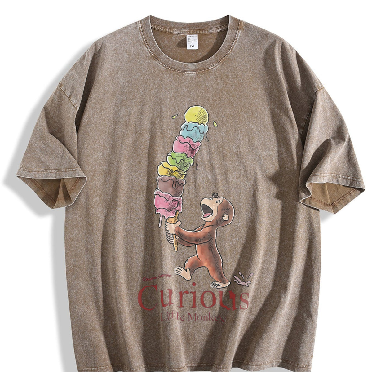Curious George Little Monkey Vintage Washed T-Shirt product image 3