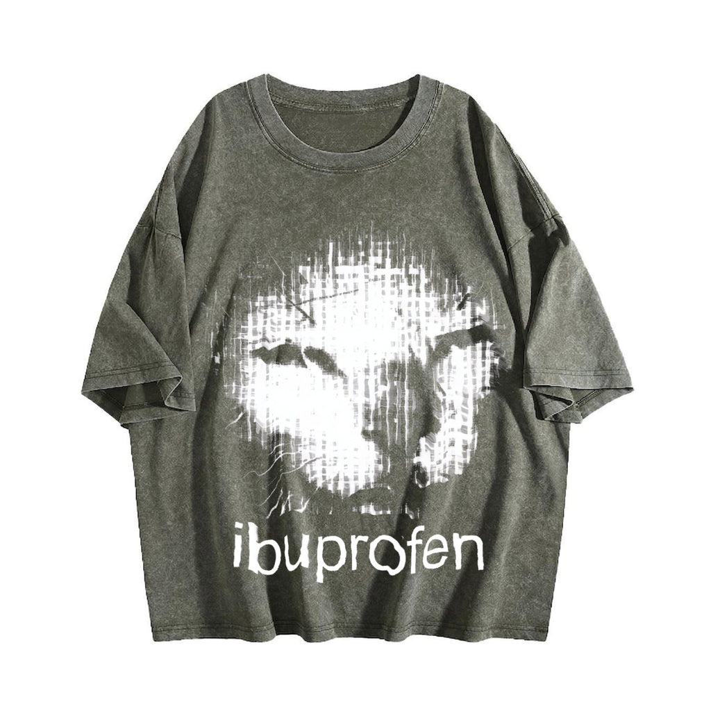 100 Ibuprofen Cat Meme Vintage Washed T-Shirt product image 4