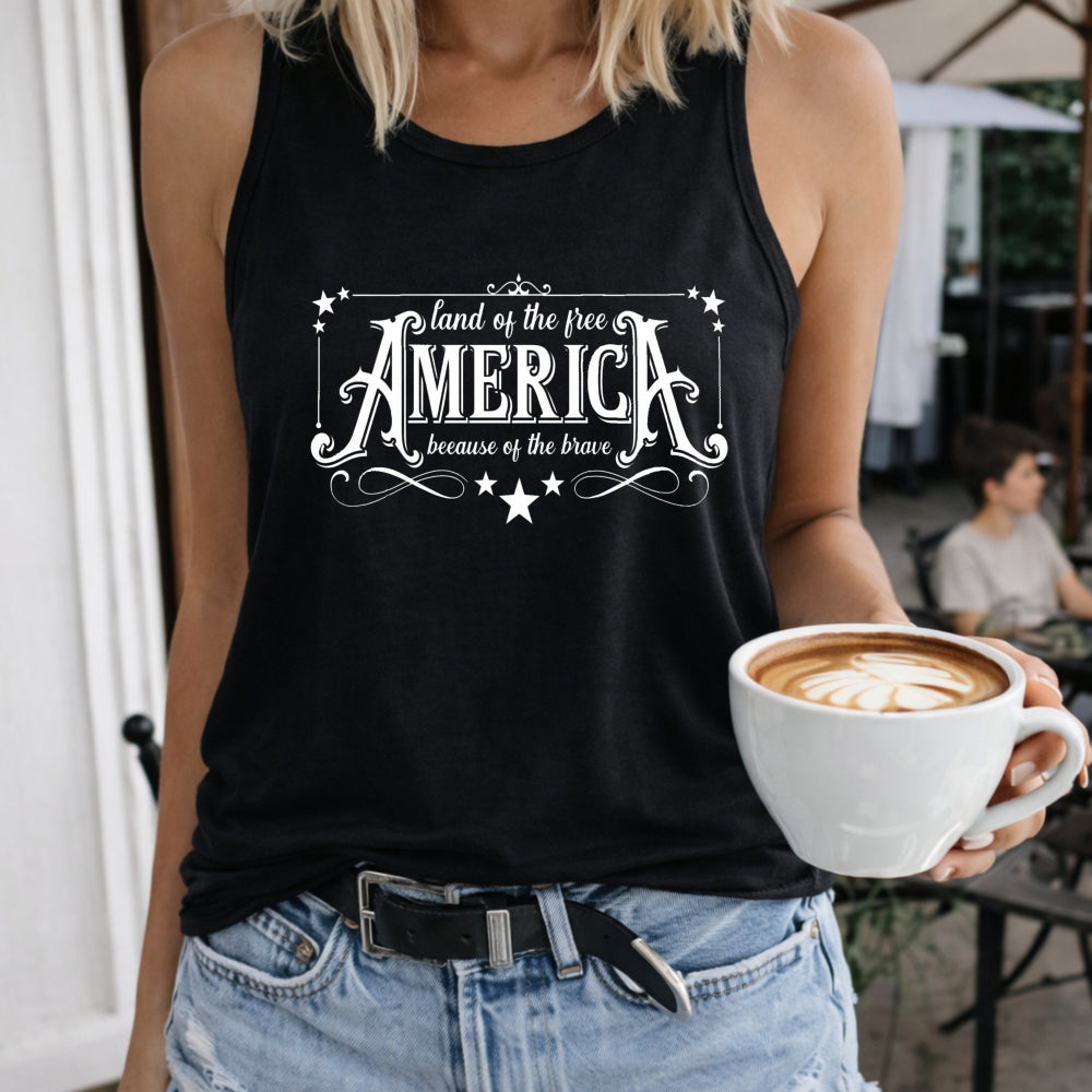 America Land Of Free Women's Tank Top