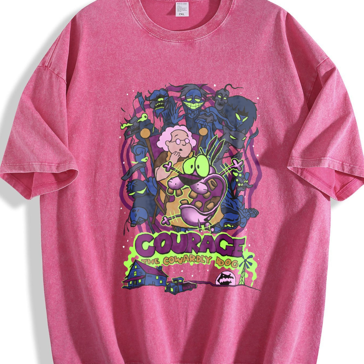 Courage The Cowardly Dog Vintage Washed T-Shirt product image 7