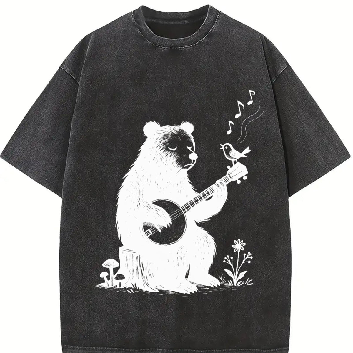Banjo Bear Bird Vintage Washed T-Shirt product image 2