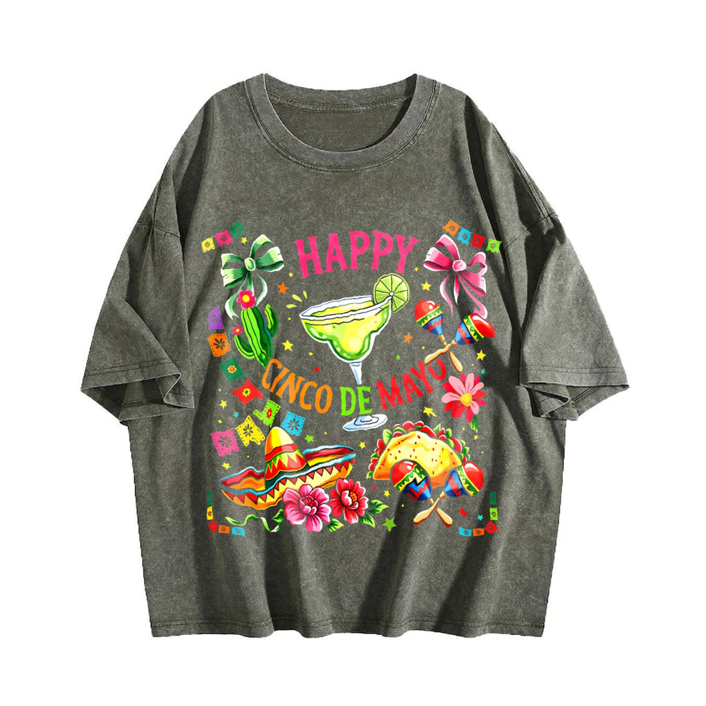 Cinco De Mayo Y2K 100 Boxy Aesthetic Summer Vibes Vintage product image 4