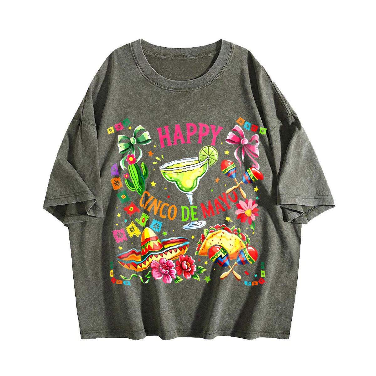 Cinco De Mayo Y2K 100 Boxy Aesthetic Summer Vibes Vintage product image 4