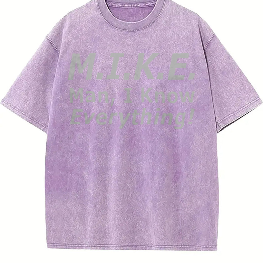 Funny Mike - 'knows Everything' Humor Vintage Washed T-Shirt product image 6
