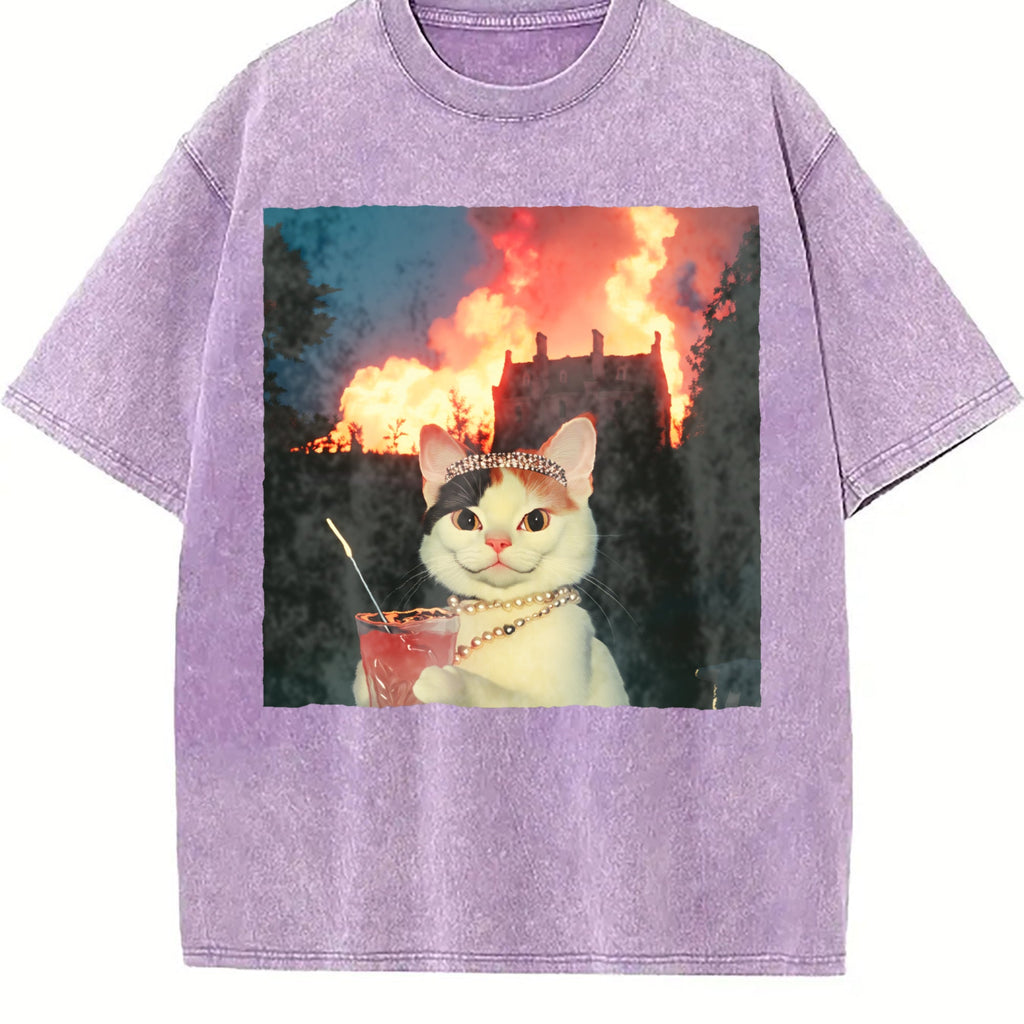 Patterned Vintage Washed T-Shirt product image 6
