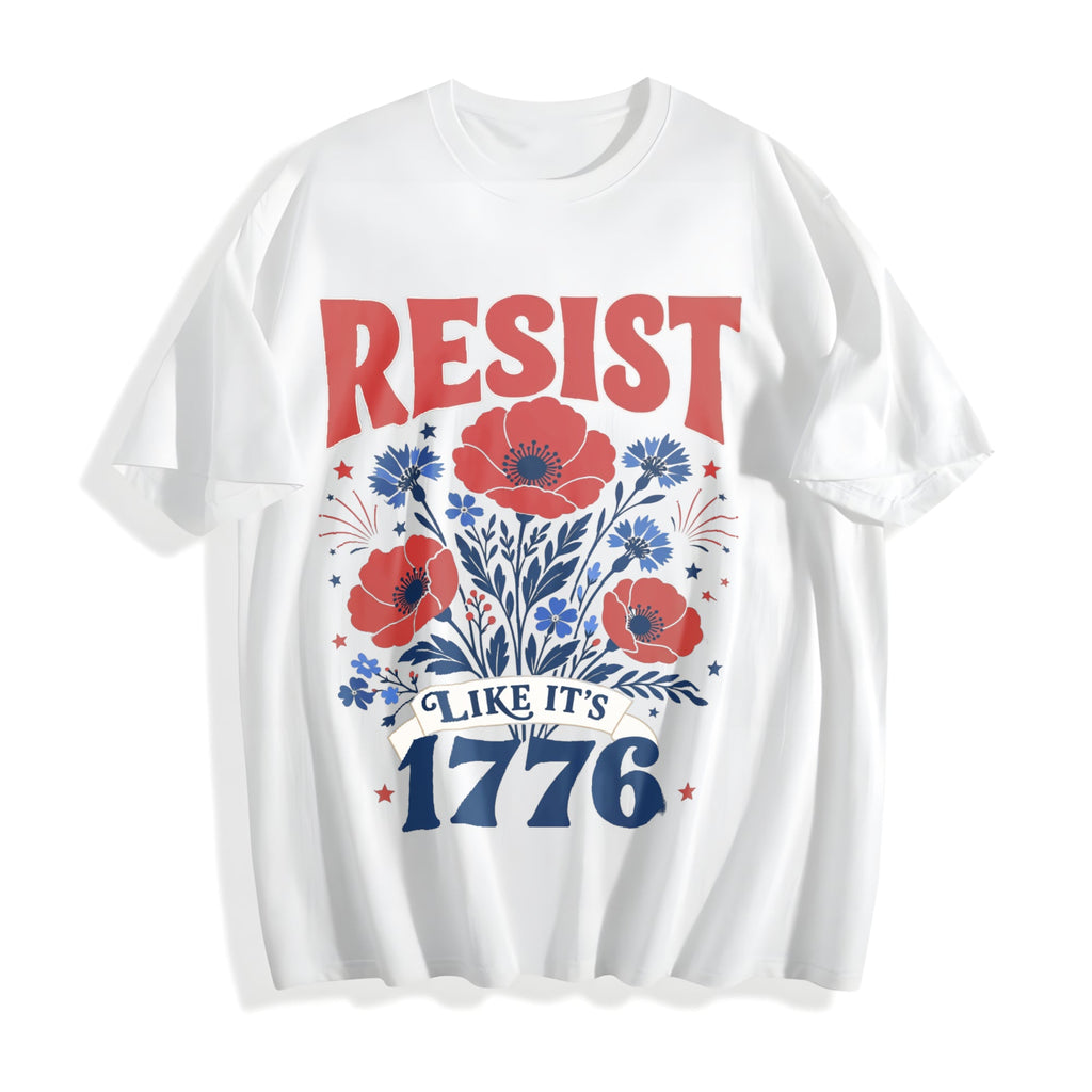 Resist Like It's 1776 : Subtle Anti Trump Cotton T-Shirt product image 2