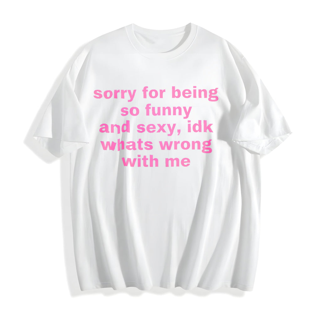 Sorry For Being So Funny And Sexy Cotton T-Shirt product image 2