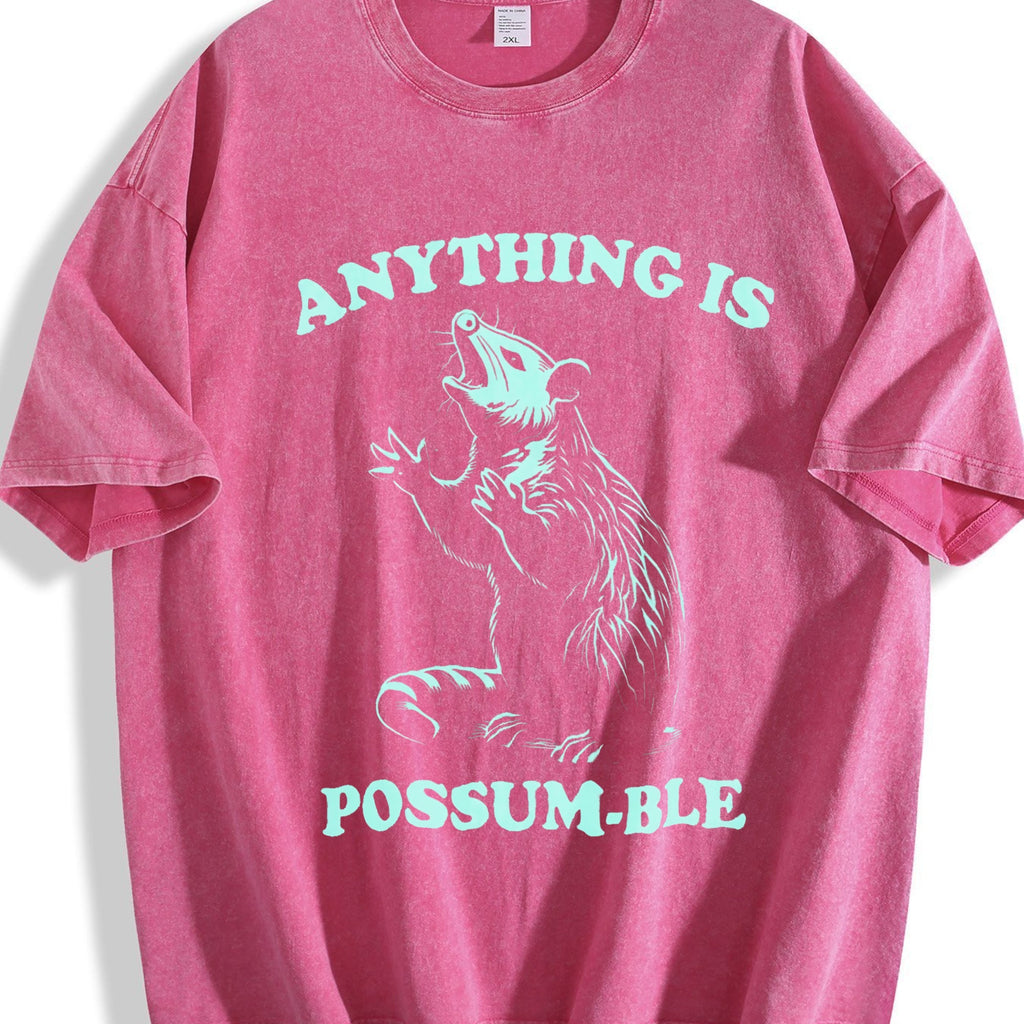 Funny Possum 90s Vintage Washed T-Shirt product image 7