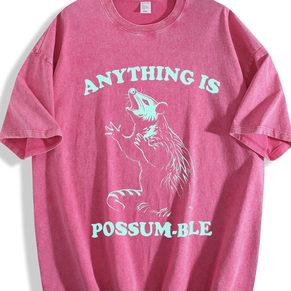 Funny Possum 90s Vintage Washed T-Shirt product image 7