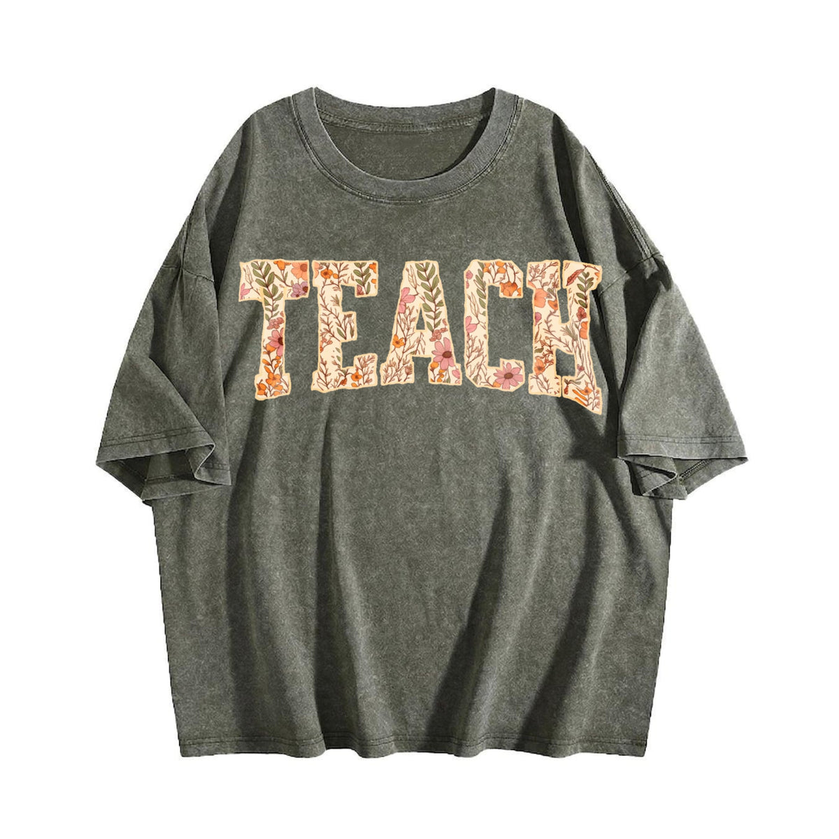 Spring Teacher Vintage Washed T-Shirt product image 4