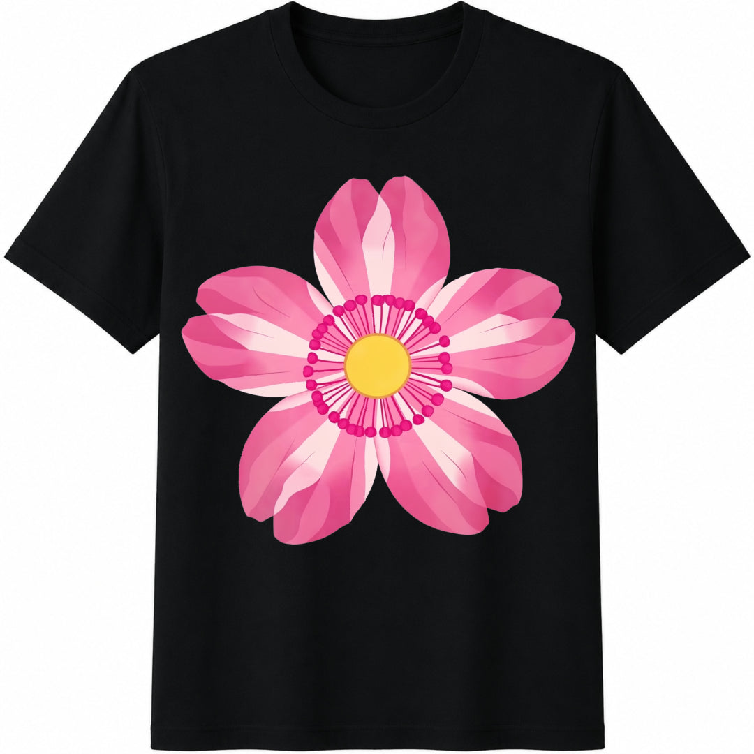 10piece--symmetrical Vibrant Pink Flower Sports Cotton product image 1