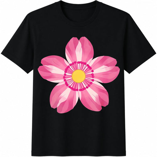 10piece--symmetrical Vibrant Pink Flower Sports Cotton product image 1