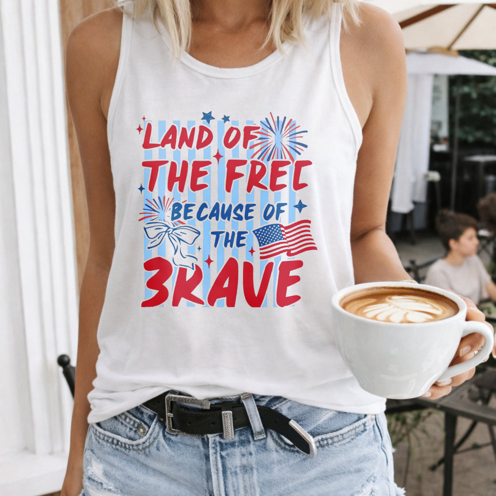 Land Of The Free Because Of The Brave Women's Tank Top