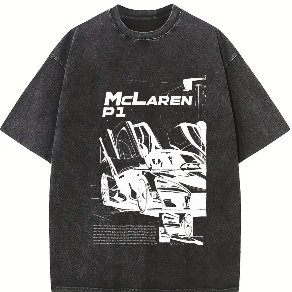 P1 Supercar 90s Funny Good Vintage Washed T-Shirt product image 2