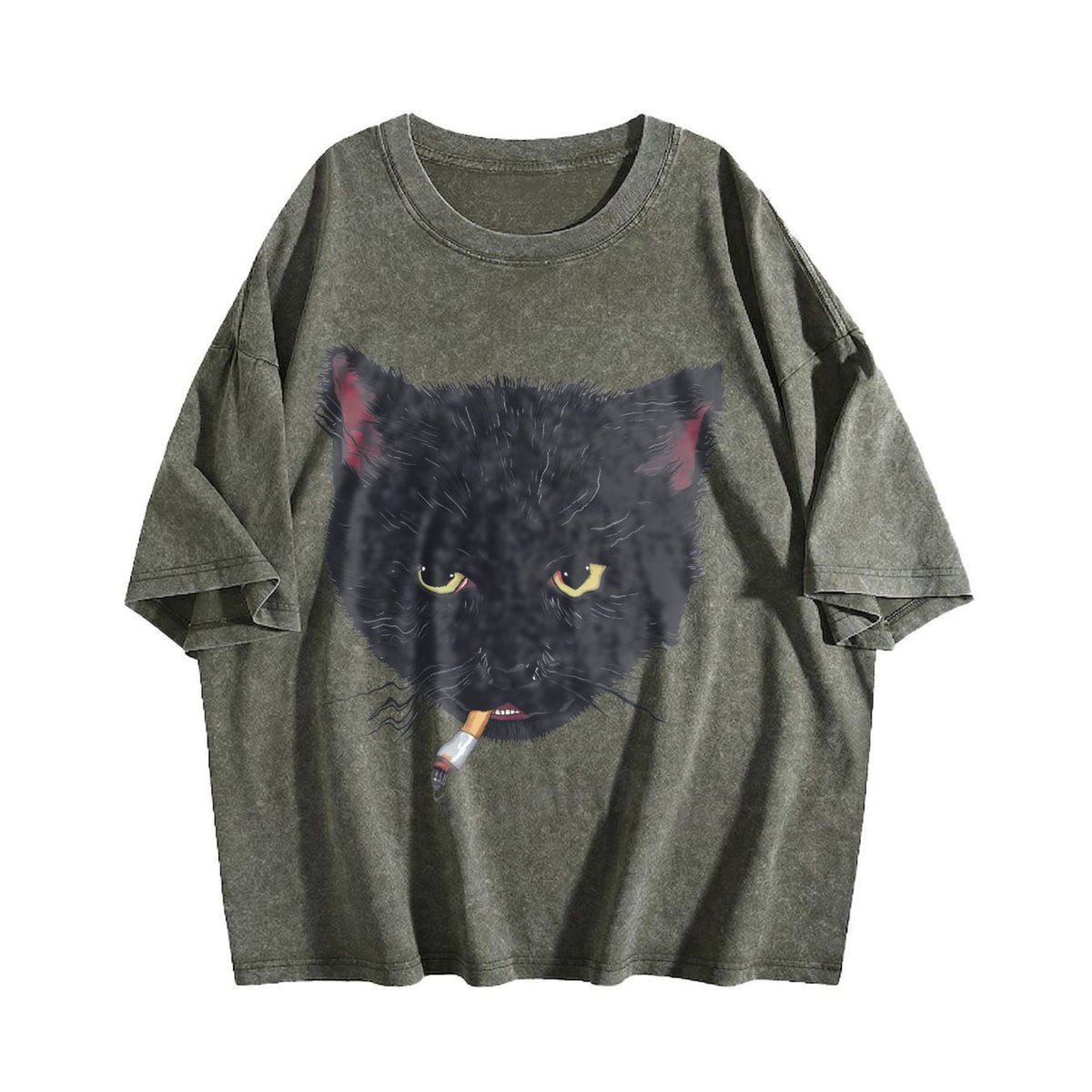Y2K Smocking Cat Vintage Washed T-Shirt product image 4