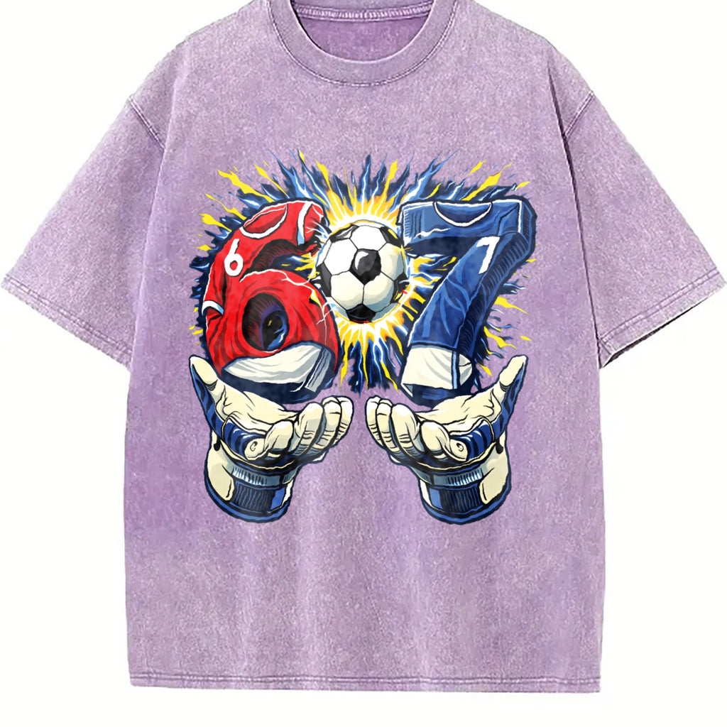 Global Soccer Fan Vintage Washed T-Shirt product image 6