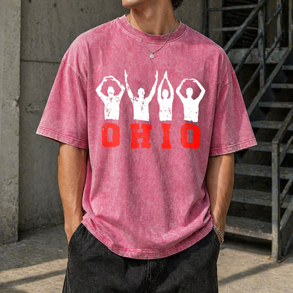 Ohio State Pride - Ohioan With Bold Red Letters Vintage product image 14