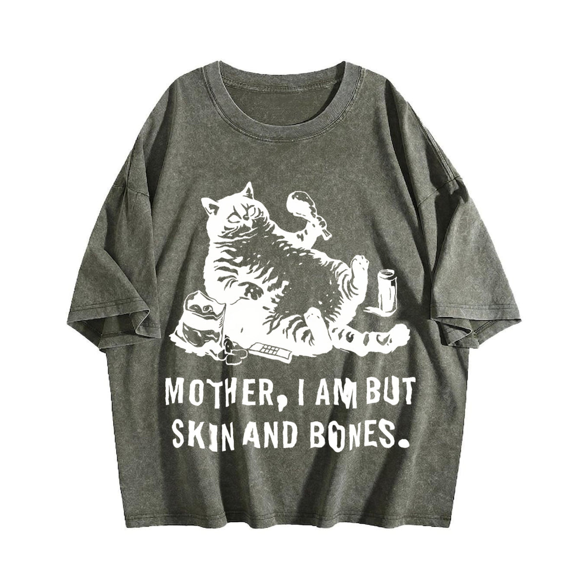 Funny Cat Mom Vintage Washed T-Shirt product image 4