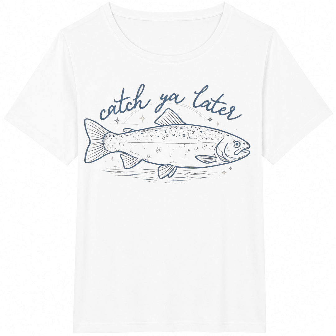 Fishing Catch Ya Later Trout Cotton T-Shirt product image 2