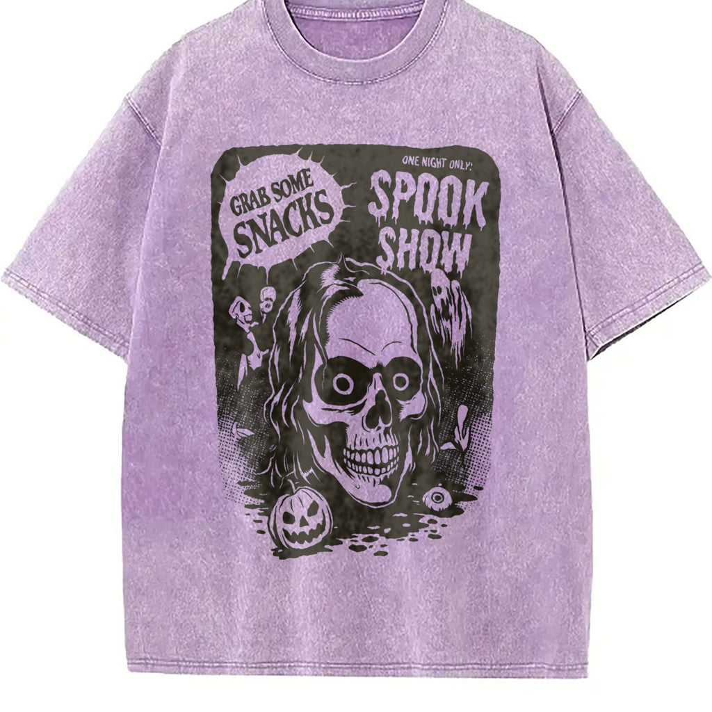 Spooky Show Halloween Vintage Washed T-Shirt product image 6