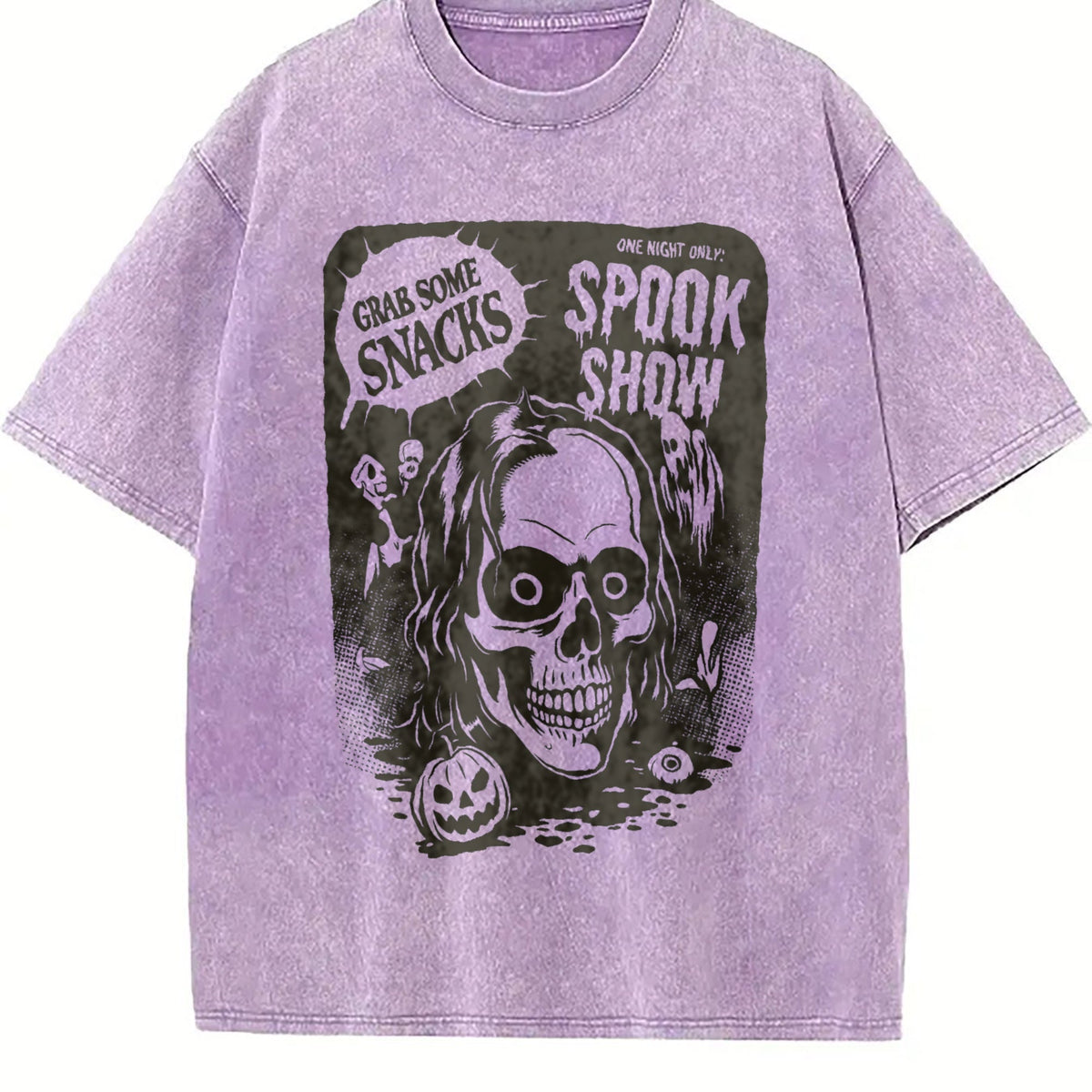 Spooky Show Halloween Vintage Washed T-Shirt product image 6