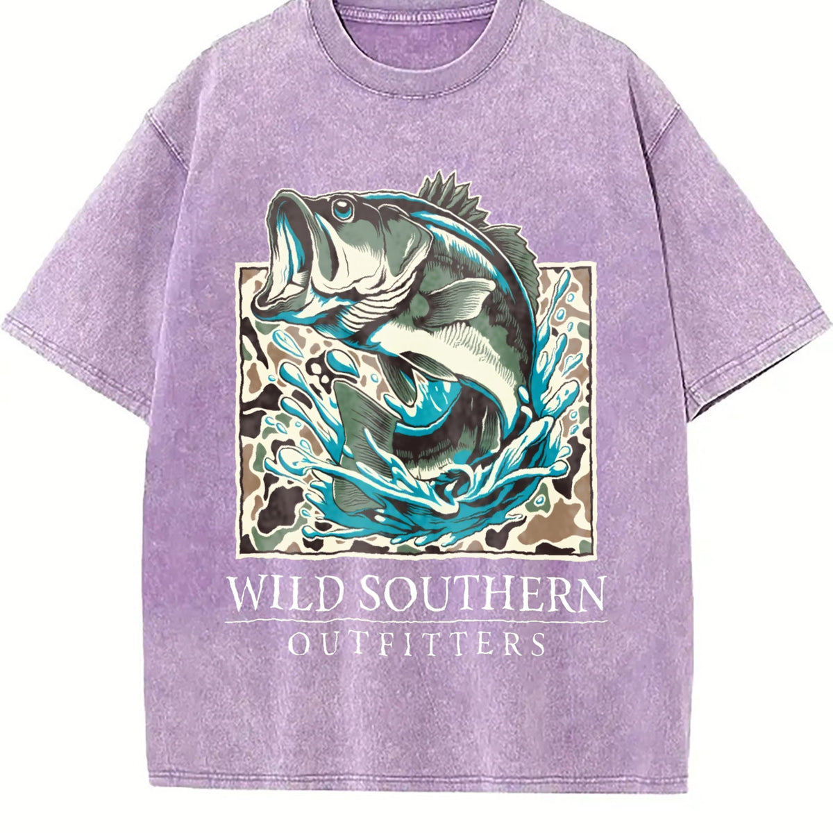 Fishing Bass Vintage Washed T-Shirt product image 6