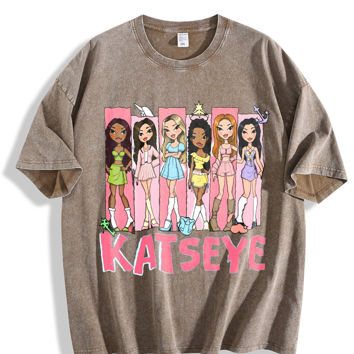 Katseye Music Vintage Washed T-Shirt product image 3
