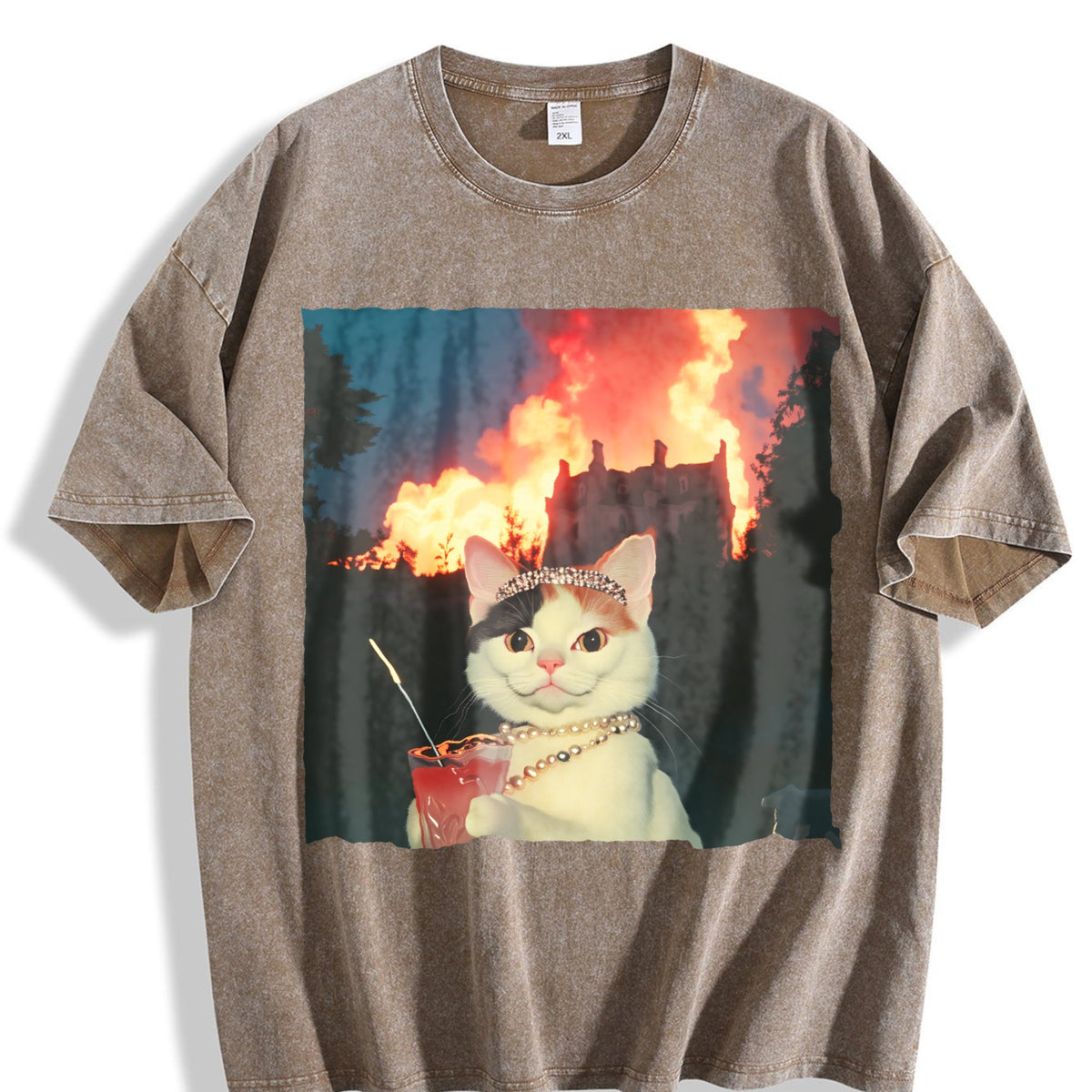 Patterned Vintage Washed T-Shirt product image 3