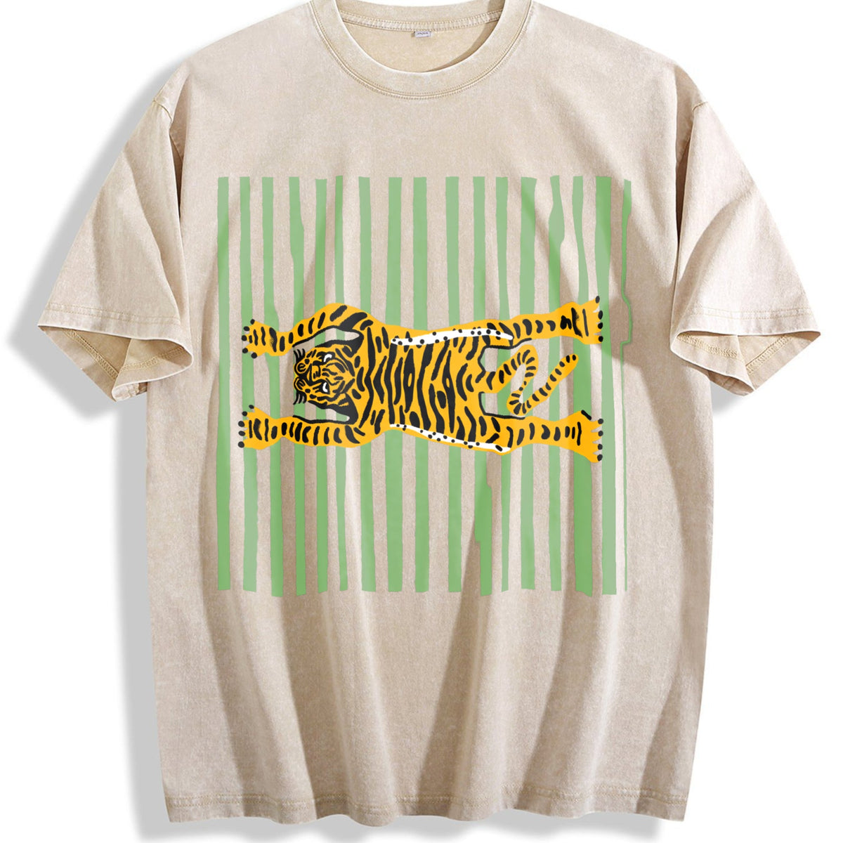 Tiger Beach Towel: Tropical Poolside Blanket Vintage Washed T-Shirt