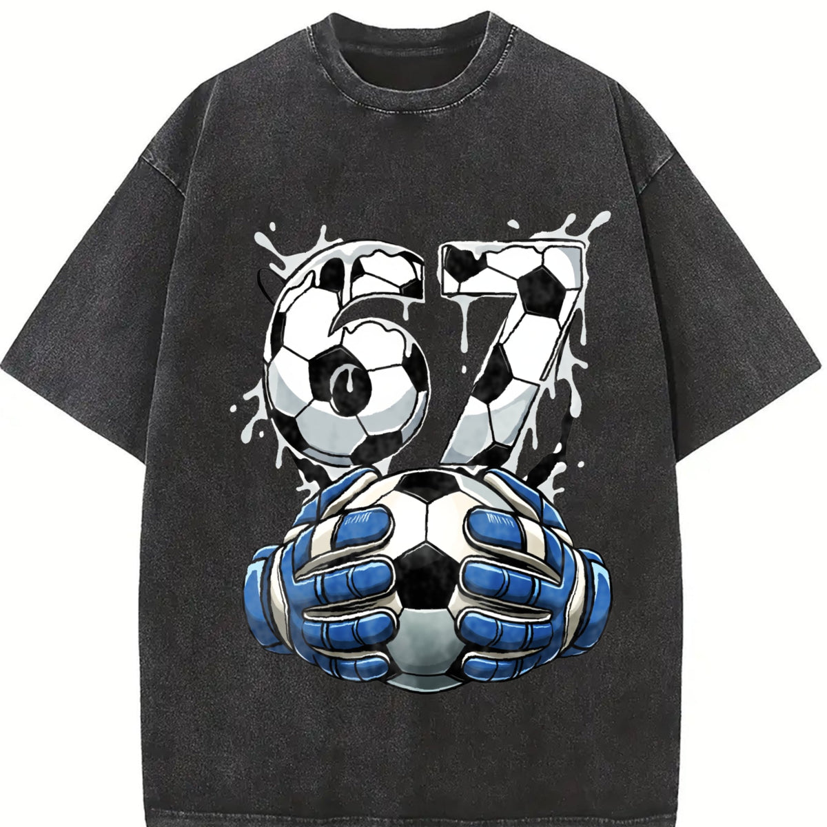 Global Soccer Fan Vintage Washed T-Shirt product image 2