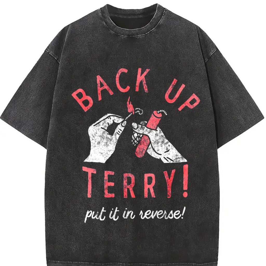 Back Up Terry Put It In Reverse Funny Fireworks Vintage product image 2