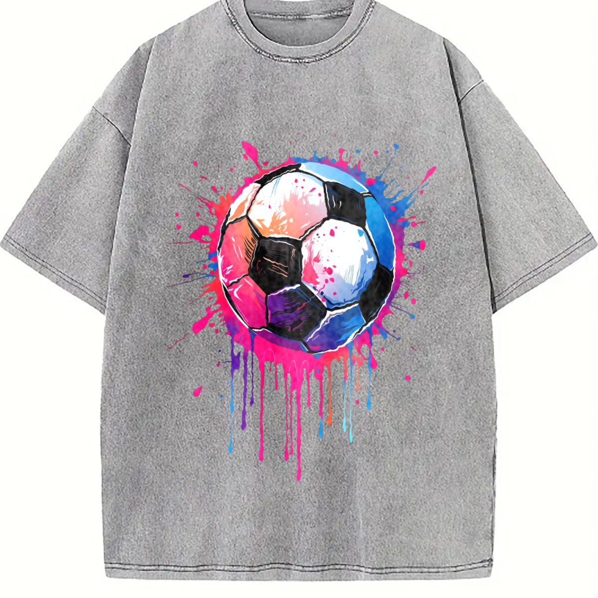 Global Soccer Fan Vintage Washed T-Shirt product image 5