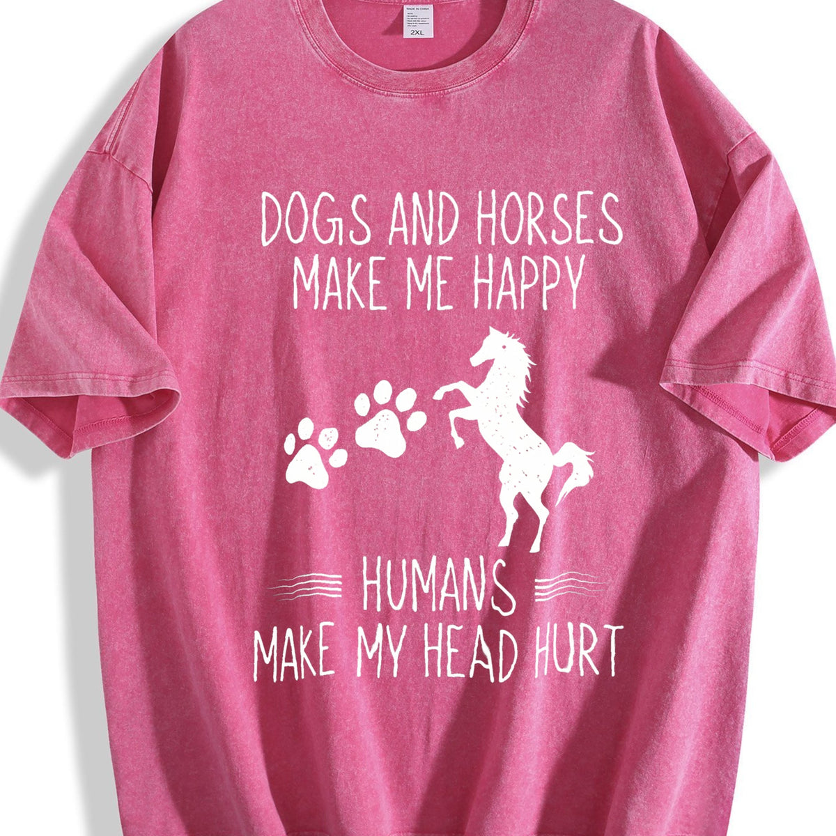 Dog Lovers & Horse Vintage Washed T-Shirt product image 7