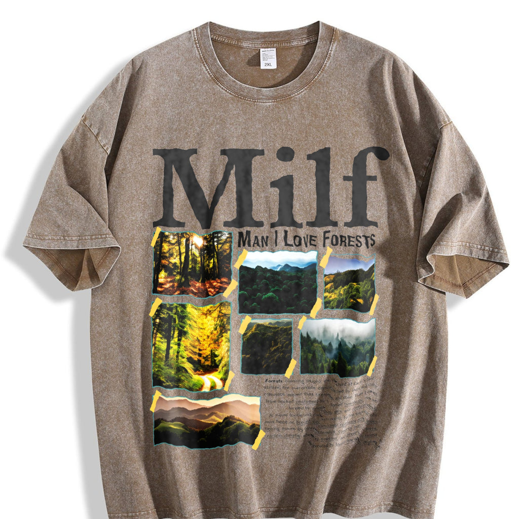 Man I Love Forests Vintage Washed T-Shirt product image 3