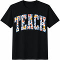 Floral Teach Cotton T-Shirt product image 1