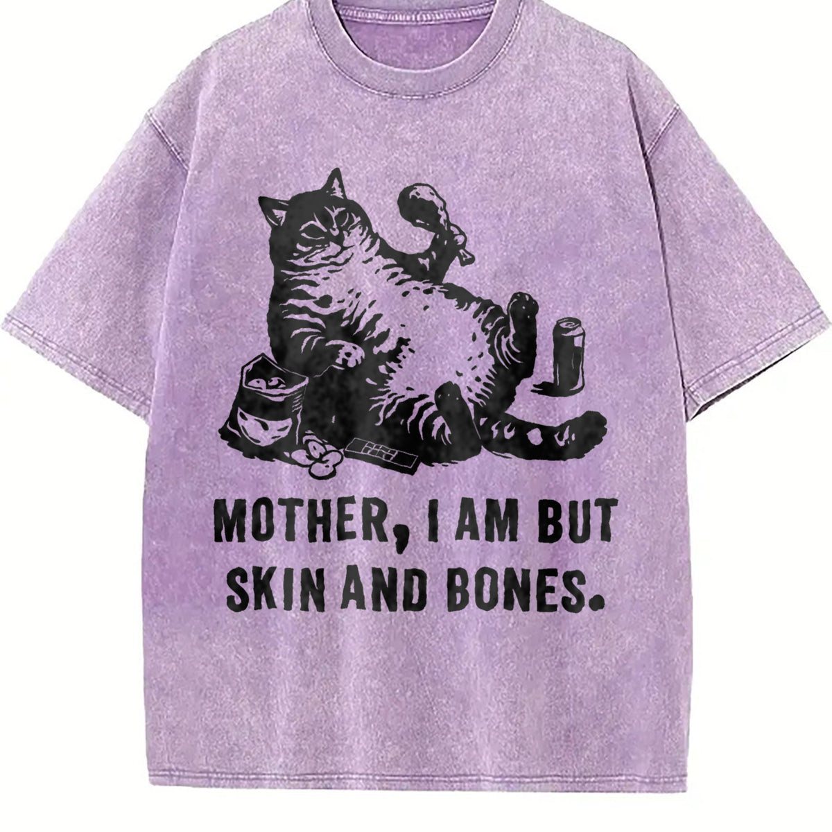 Sarcastic Cat Vintage Washed T-Shirt product image 6