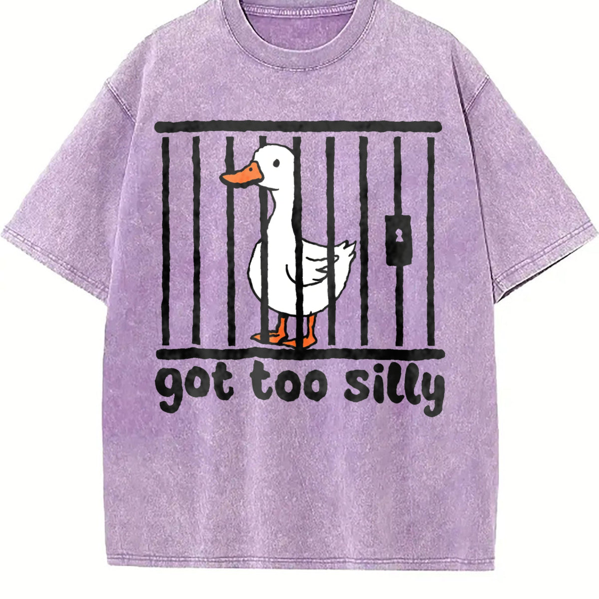 Silly Goose Funny 90s Vintage Washed T-Shirt product image 6