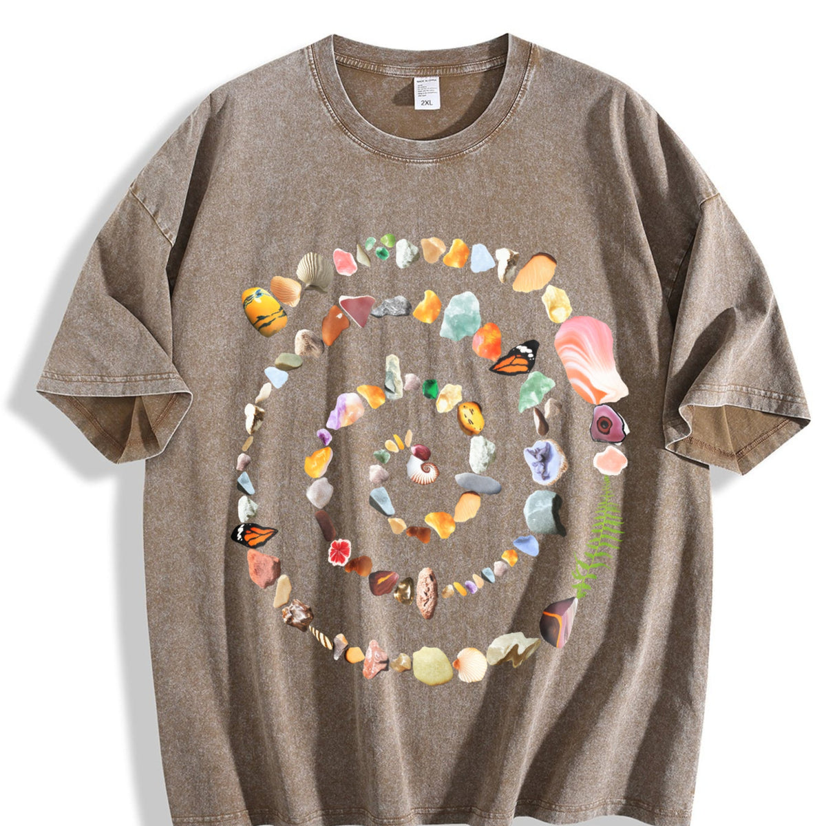 Nature Spiral 90s Vintage Washed T-Shirt product image 3