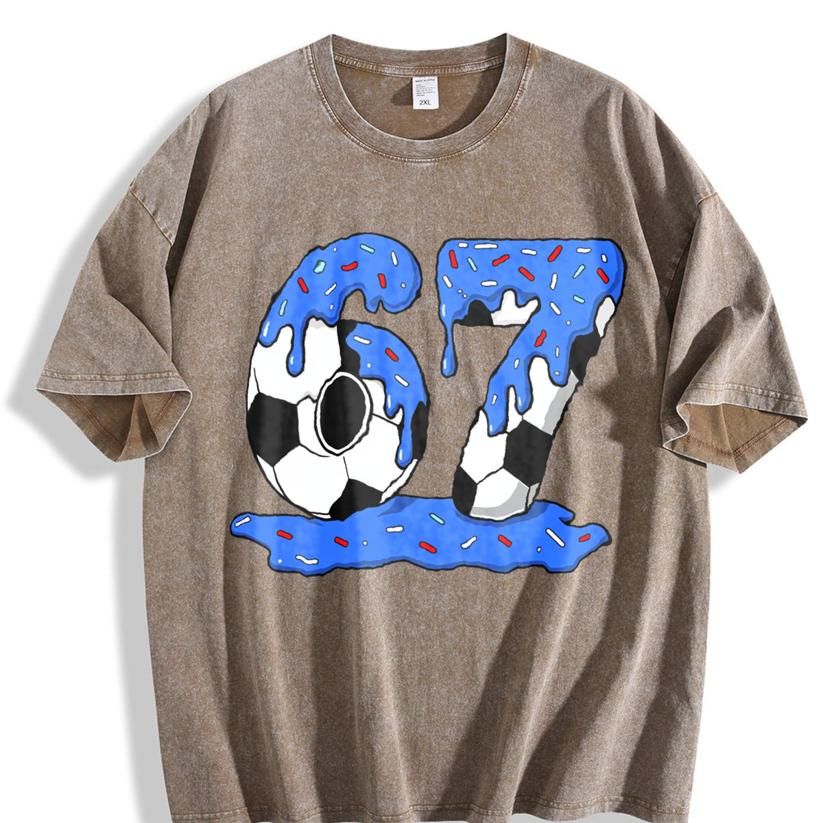 Global Soccer Fan Vintage Washed T-Shirt product image 3