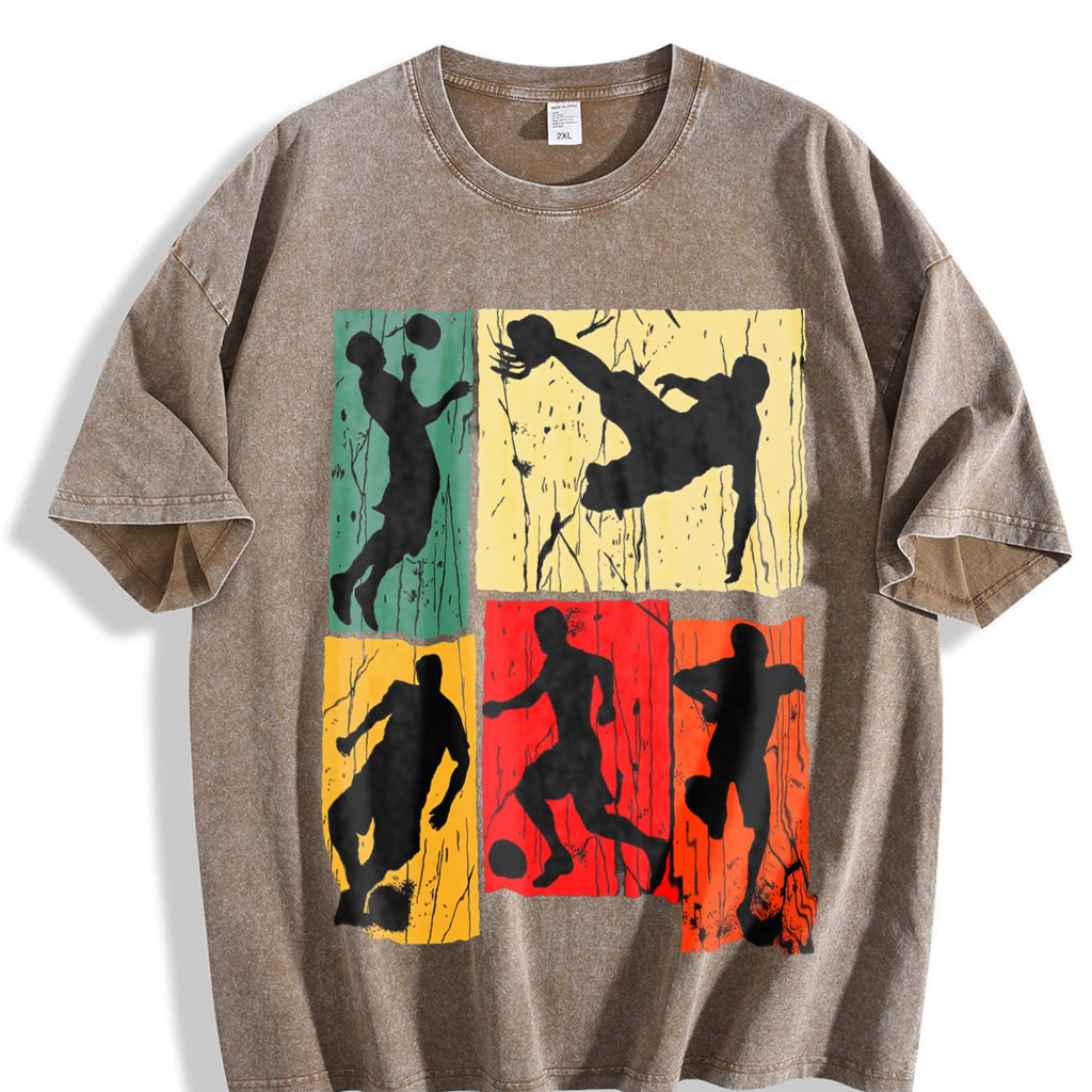 Global Soccer Fan Vintage Washed T-Shirt product image 3