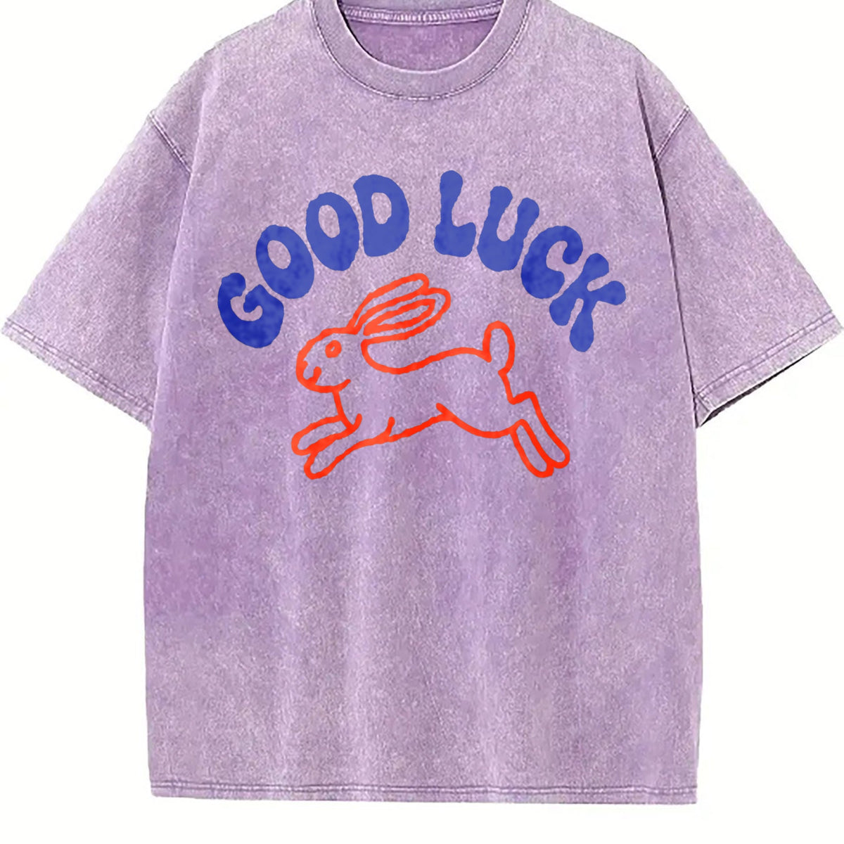 Good Luck Rabbit Vintage Washed T-Shirt product image 6