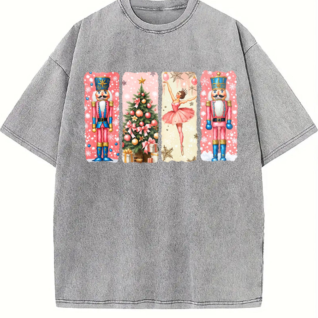 Nutcracker Christmas Vintage Washed T-Shirt product image 5