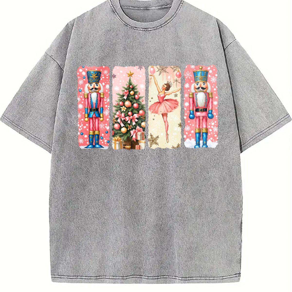 Nutcracker Christmas Vintage Washed T-Shirt product image 5