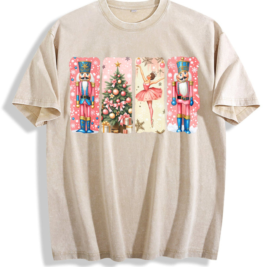 Nutcracker Christmas Vintage Washed T-Shirt product image 1