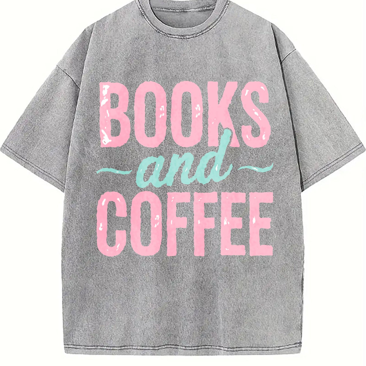 Book & Coffee Vintage Washed T-Shirt product image 5