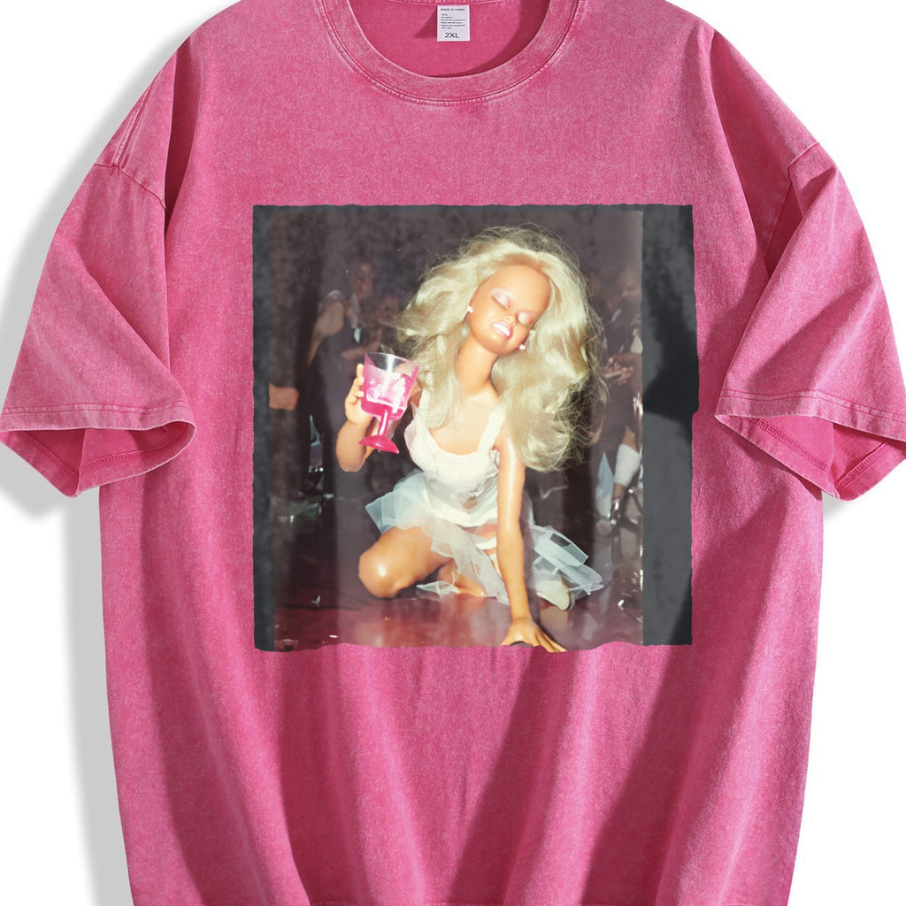 Doll Party Portrait Vintage Washed T-Shirt product image 7