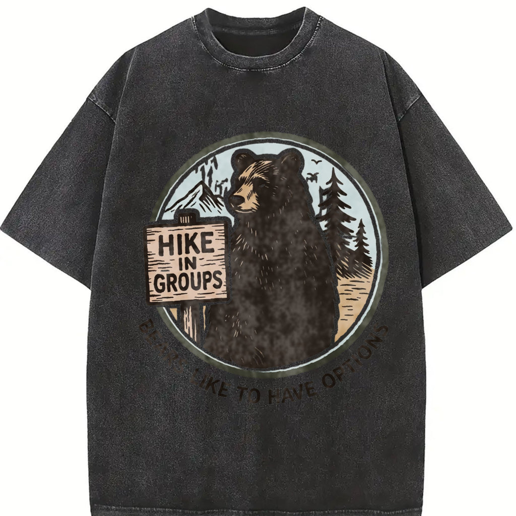 Hike In Groups Bears Like To Have Options Vintage Washed product image 2