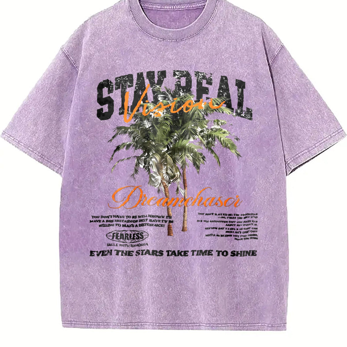Stay Real Palm Tree Vintage Washed T-Shirt product image 6