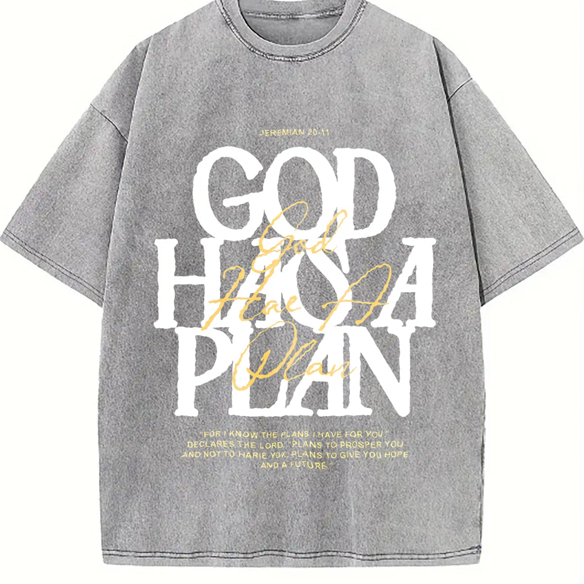 230 'god Has A Plan' Letter Comfortablefashionable Vintage product image 5